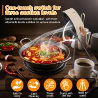 Campana extractora portátil, campana extractora de sobremesa, extractor de aire de tres velocidades, ajustable, campana extractora de cocina portátil, adecuada para viajes en RV, ollas calientes y barbacoas, funcionamiento silencioso. - details 3