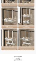 Rack De Almacenamiento Para Baño Colgante Sobre Puerta Caddy De Ducha Doble Capa Organizador De Estante De Ducha Moderno Y Sencillo - details 13