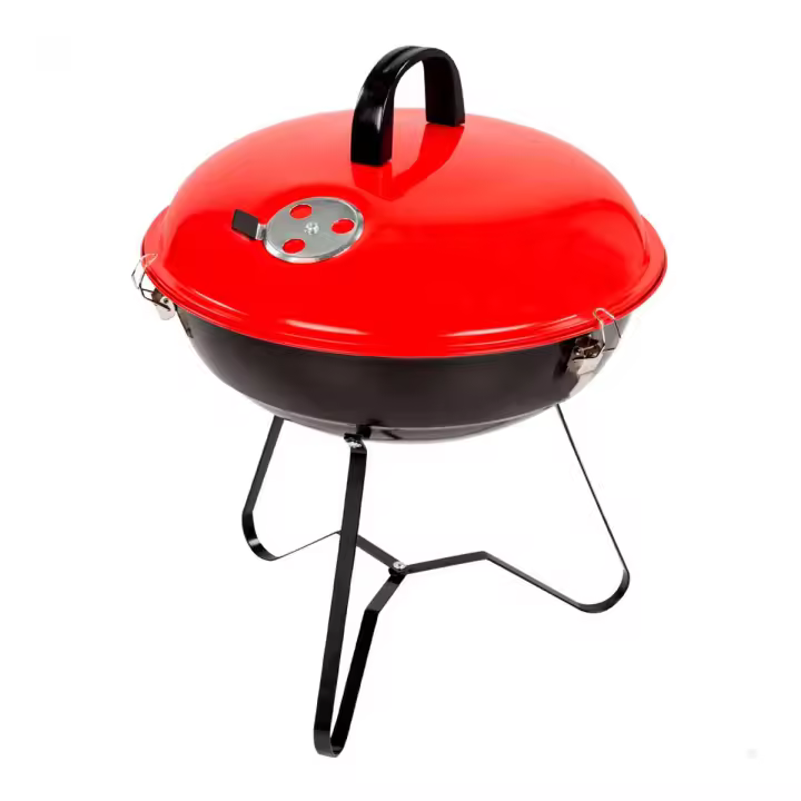 Barbacoa de carbón Aktive Barbecue con tapa rojo/negro - 1