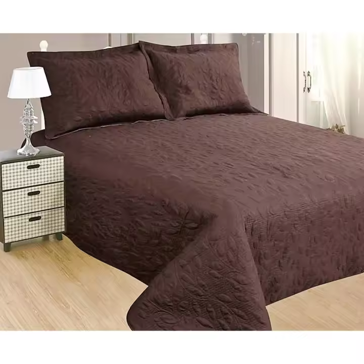KingnetStore Colcha Boutí Cosida，Colcha Bouti Rombos Lisa ，Entretiempo, Primavera y Verano, Fina, Extra Suave y Liger，190X260CM - 1