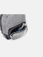 Mochila Mini Jiomay De Moda Para Mujer Lujo Diseñadora Ligera Cuero Sintético Con Decoración De Diamantes Cierre De Cremallera - details 7