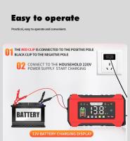 Cargador De Batería Para Coche Y Motocicleta NarzrIe 12V-24V Reparación De Baterías Automóviles MotoAGM GE LiFePo4 15A/8A Pulso - details 15