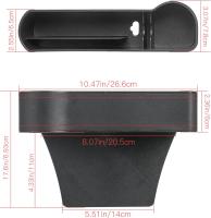 MSDADA Organizador de cuero PU para Coche, portavascos para asiento de coche, orificio de carga USB - details 0