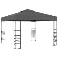 vidaXL Carpa Cenador de Jardín 3x4 m Sombrilla Carpa al Aire Libre Color Taupé,  Blanco,  Antracita y mas - details 1