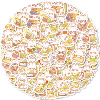 30pcs Pegatinas De Conejo Lindo Graffiti De Dibujos Animados Para Decorar Cuaderno Maleta Moto Scrapbook PVC Impermeable Tamaño 6.5x4.5cm - details 0