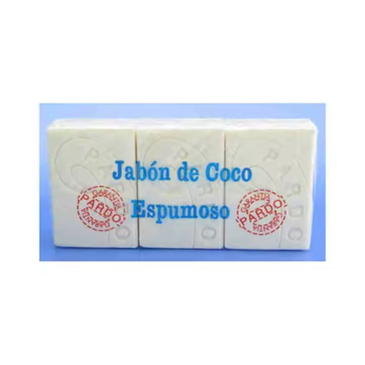 Pardo Jabón de coco espumoso 3 unidades x 250g - 1