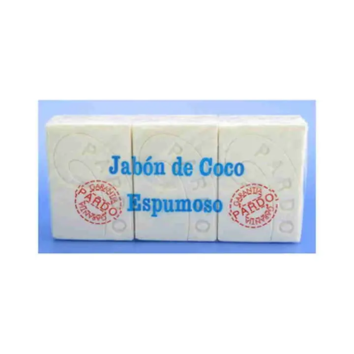 Pardo Jabón de coco espumoso 3 unidades x 250g - 1