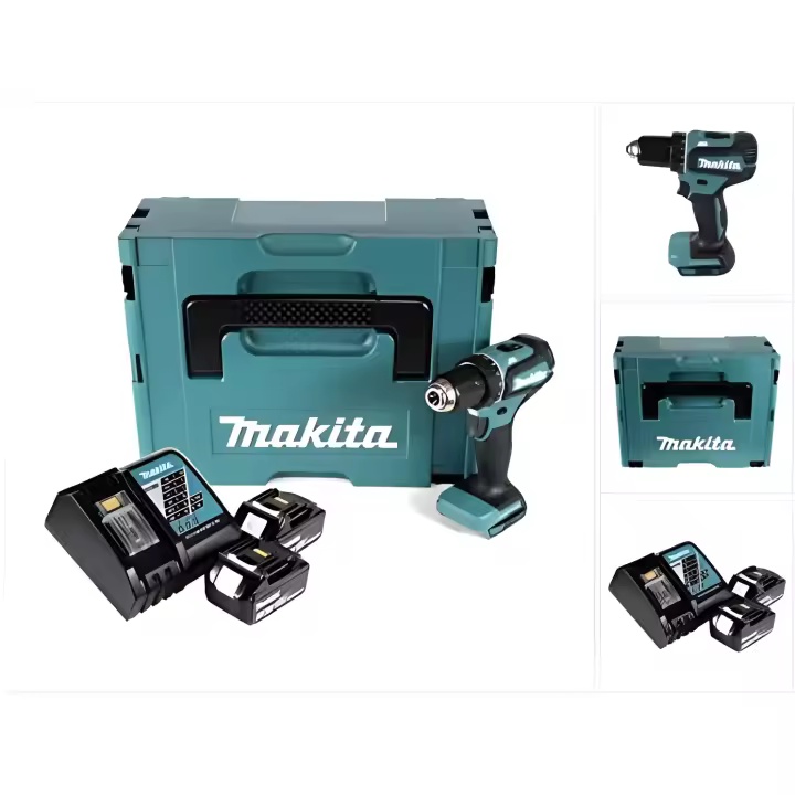 Makita DDF485RFJ Taladro atornillador inalámbrico Li-Ion 18V 2x 3.0Ah 50Nm - 1