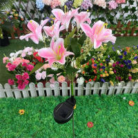Lámpara Solar De Flores De Orquídea Con 7 Cabezas Para Decoración De Jardín Patio Camino Puerta Exterior Impermeable Luz De Paisaje Moderna - details 11