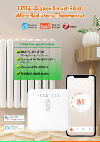 Termostato Inteligente ZigBee Tuya Para Calentador De Radiador Con Monitoreo De Electricidad Ecowatt Control Remoto Alexa Google Soporte Para Cable Piloto - details 0
