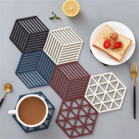 Silicona Trivet Mats Y Almohadillas Resistentes Al Calor En Forma De Hexágono Multifuncional Para Cocina Herramienta De Mesa Tenedor Antiadherente - details 10