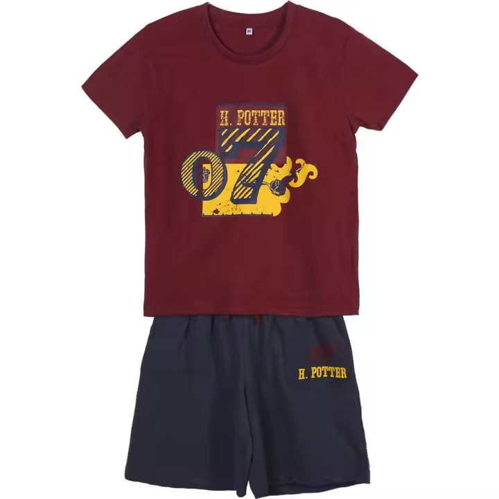 CERDÁ LIFE'S LITTLE MOMENTS - Conjunto 2 Piezas FRENCH TERRY 2 PIEZAS HARRY POTTER DARK RED - Conjunto Dos Piezas diseño único y licencia oficial - Conjunto Dos Piezas para Niños Unisex confortable y tacto extra suave- Conjunto Material Premium - 1