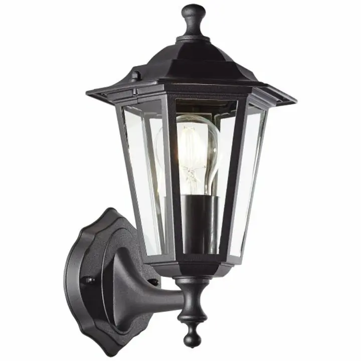 Aplique de Pared Brilliant Carleen Exterior E27 Negro 60 W - 1
