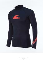 Camiseta De Natación Para Hombres Con Protección UV Ropa De Playa Guardia Contra Picaduras Manga Larga Deportes Acuáticos Camiseta De Surf - details 13