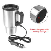 Hervidor Eléctrico De Coche 12V 450ml Taza Termo Para Café Leche Viajes Camping Con Protección De Sobrecalentamiento Y Vaciado Automático - details 4