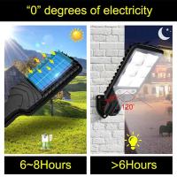 Luz De Pared LED Solar Exterior Impermeable Con Inducción Por Movimiento Para Jardín Terraza Garage Courtyard Iluminación De Calle 3 Modos - details 4