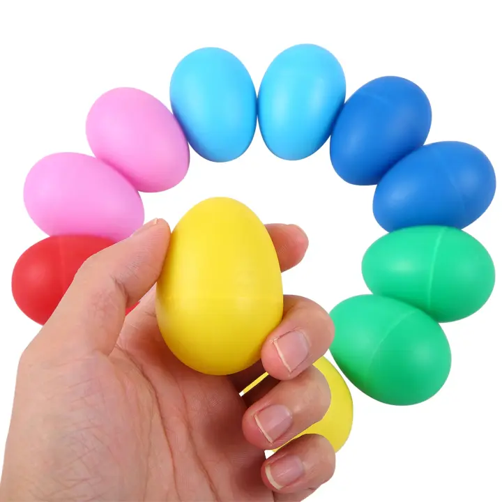 12Pcs Juguetes De Instrumentos Musicales De Percuisión En Forma De Huevo Para Niños Caja De Huevos De Pascua Educativa Para Aprendizaje Musical - 1