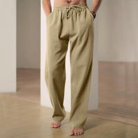 Pantalones deportivos casuales sueltos de lino transpirables de hip-hop para hombre de nueva tendencia de primavera y verano - details 36