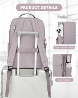 Mochila Para Mujer Versátil Estudiantil Casual Impermeable De Gran Capacidad Con Compartment Para Laptop Bolsa De Viaje - details 2