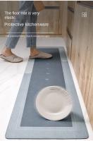 Carpetas Decorativas No-Slips Para Cocina Dormitorio Sala De Estar Pasillo Entrada De Puerta Absorbentes De Suelo De Bano Material De Seda Y Arcilla De Diatomasa - details 9
