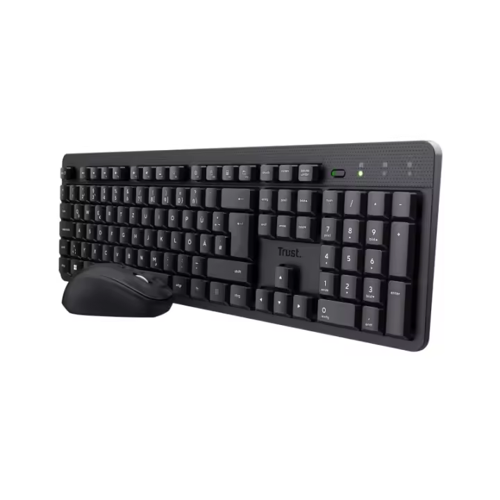 Trust - TKM-360 teclado Ratón incluido Oficina RF inalámbrico QWERTY Español Negro 25356 - 1