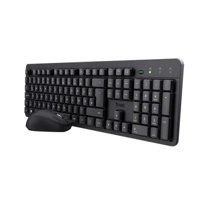 Trust - TKM-360 teclado Ratón incluido Oficina RF inalámbrico QWERTY Español Negro 25356 - 1
