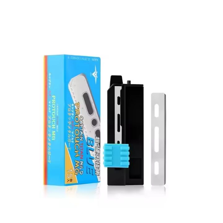 15pcs/Box Navajas De Afeitar Para Hombres Profesionales Barbero Acero Inoxidable Sustitución De Hojas De Seguro Red Safety Razor Knives - 1