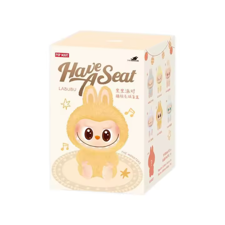 Muñeca De Peluche PVC Labubu Sienta La Fiesta 2ª Generación Colgante Para Llaves Caja Sorpresa Coleccionable Creativa Juguetes Regalo Para Todas Las Edades - 1