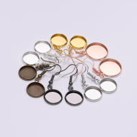 10pcs Caballete De Pendiente Redondo De 10-25mm Para Manualidades De Joyería DIY Base De Oreja Encaje De Vidrio Y Joyería De Cabeza - details 9