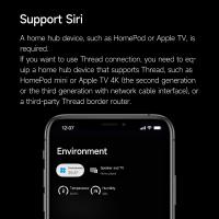 Sensor De Temperatura Y Humedad Qingping T Versión Hilo/BLE Compatible Con Apple HomeKit Mini Termómetro De Precisión Para Interior E-Link - details 6