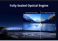ETOE Seal Pro Proyector, 1000 ANSI, 1080P nativo, Google TV, enfoque automático, corrección trapezoidal automática, 2 altavoces estéreo de 10 W, sonido ampliable, a prueba de polvo - details 9