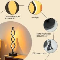 Lámpara De Mesa LED Ajustable Y Cambio De Color Para Dormitorio Sala De Estar Baño Tema Fantasía Decoración De Hogar Con Cable USB - details 3