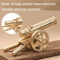 Mini Cannon De Metal Militar Ornamento Modelo Pequeño Arsenal Civil Guerra De Napoleón Armas Miniatura Arte En Casa Y Oficina - details 0