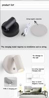 Sconce De Pared LED Con Base Magnética Recargable Por USB Luz De Destacado Moderna Para Dormitorio Cocina Foyer Estudio - details 16