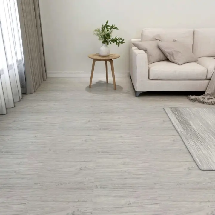 vidaXL Lamas para suelo autoadhesivas 55 uds PVC 5,11 m² en color Gris y madera/marrón oscuro y gris/Gris claro y blanco y más - 1
