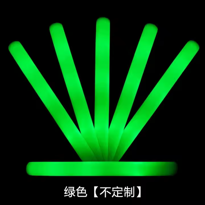 20Pcs Stick De Esponja Luminoso Nocturno Luz Ying Luz Plateada Colorida Fluorescente Recto Soporte Stick Para Fiestas Y Eventos - 1