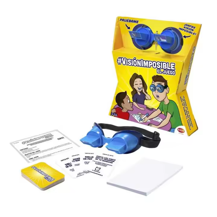 Bizak Visión Imposible - Juego de Mesa de Retos Visuales con Gafas - 1