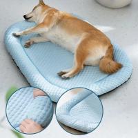 Cama De Verano Para Perro Y Gato Almohadilla De Descanso Para Pupusas Tamaño Pequeño Mediano Grande Seda Fría Matriz De Enfriamiento Para Mascotas - details 10