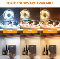 Tira De Luz LED COB Flexible 24V Control Remoto RF 2M 5M 10M Alta Densidad Blanca Cálida (3000K) Blanca Natural (4000K) Blanca Fría (6000K) Decorativa Para Hogar Armario Cocina - details 1