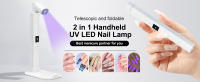 Lámpara LED UV Para Uñas Mini Lámpara De Secado Profesional Para Manicura Arte De Uñas Portátil Secador De Uñas Ultravioleta Con Soporte - details 0