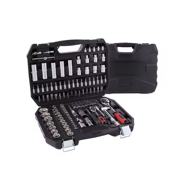 Caja de herramientas de La Tienda Mediawave Maleta 108 piezas Set Ratchet Box Herramientas de TRABAJO Herramientas de Jardín y mejores para el hogar Herramientas manuales de hardware Página de inicio Compact Multitools - 1
