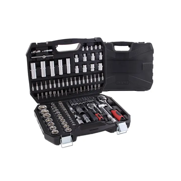 Mediawave tienda Cajas de Herramientas 108 unids set trinquete caja trabajo Herramientas - 1