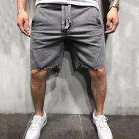 Shorts De Correr Para Hombre De Color Sólido Fitness Ropa Deportiva Casual Shorts De Verano De Pierna Larga Cierre Con Cordón - details 5