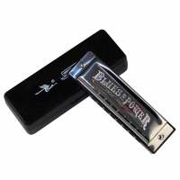 Harmonica 10 Agujeros Senior Bruce Para Blues Con Estuche Acero Inoxidable Y Latón Para Música Instrumento De Musicalización - details 3
