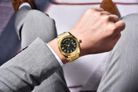 Reloj De Pulsera Mecánico PAGANI DESIGN DD40 Para Hombre Oro Rosa Lujo Cristal De Zafiro AR Resistente Al Agua Con Fecha Y Semana - details 5