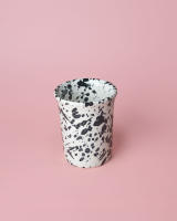 Vaso de Cerámica Moderno /Moteado Negro y Blanco GALAXY - Alfar Tierra Cocida - details 0