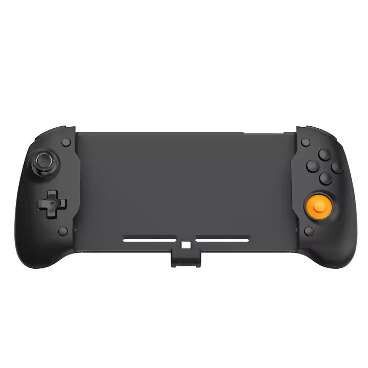 DAM Mando Grip compatible con Nintendo Switch TNS-1125. Conexión auto, funciones mapping, motores de vibración, sensores giroscópicos 27,5x6,5x12 Cm. Color: Negro - 1