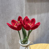 1PC Arreglo De Tules Artificiales Tejidos a Mano En Algodón Para Decoración De Hogar Regalos Para Fiesta De Boda Y Día De La Madre - details 7