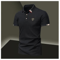 Camisa Polo Casual Para Hombres Verano 2024 Algodón Puro Manga Corta Cuello Redondo Botones Transpirable Top Masculino - details 20