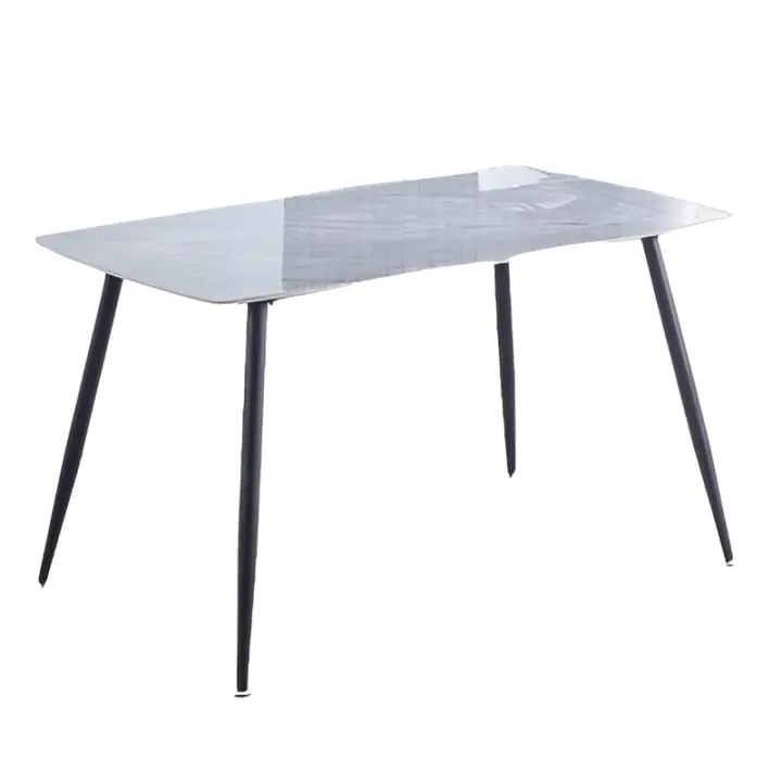 Mesa de comedor fija modelo Sander 140cm tapa cerámica imitación marmol - 1